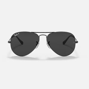 Rayban Aviator Total Black Polarized